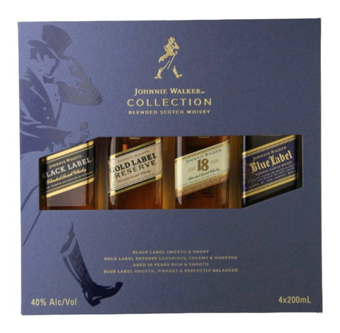 Johnnie Walker 4 Bottle Collection Gift Set (4x200ml)