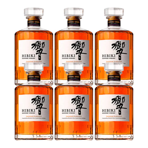 Hibiki Japanese Harmony Whisky Bundle (6 Bottles)