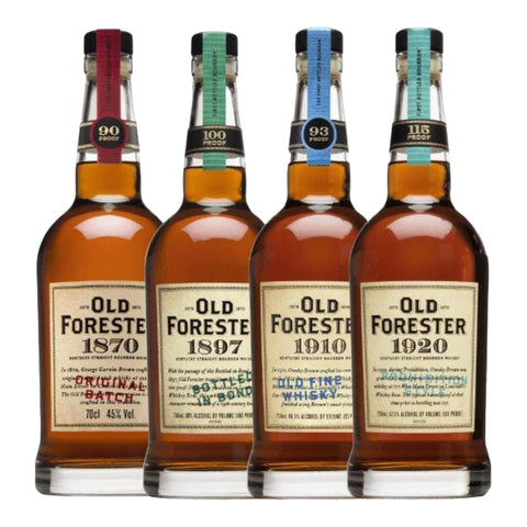 Old Forester Kentucky Straight Bourbon Whiskey Bundle (1870, 1897, 1910, 1920)
