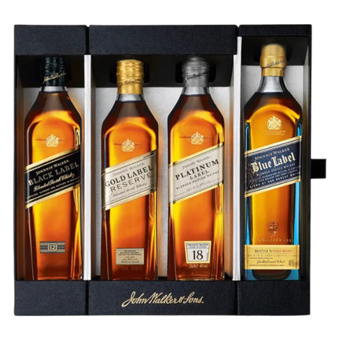 Johnnie Walker 4 Bottle Collection Gift Set (4x200ml)