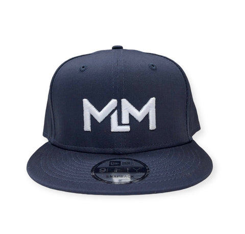 MLM Dark Blue 3D Embroidered White letters, Classic Snap-Back (New Era)
