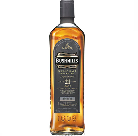 Bushmills 21 Year Old Irish Single Malt Whiskey