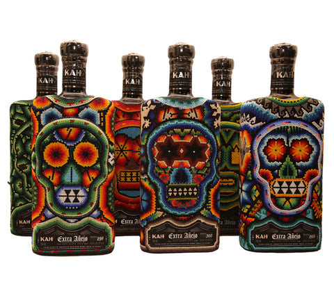 Kah Limited Edition Beaded Extra Anejo 10 Year (Colors Vary)