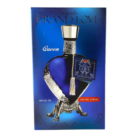 Grand Love Queen Blue Heart Blanco Tequila 1.75 Liter