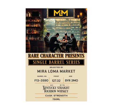 Rare Character Single Barrel Limited Release 8 Year Old Bourbon 127.3 Proof (MLM Exclusive)- Limit 2