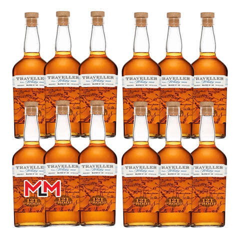 Traveller Full Proof (121 Proof) Whiskey Bundle (12 Bottles)