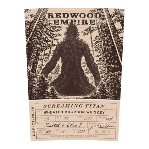 Redwood Empire Screaming Titan Wheated Bourbon Whiskey