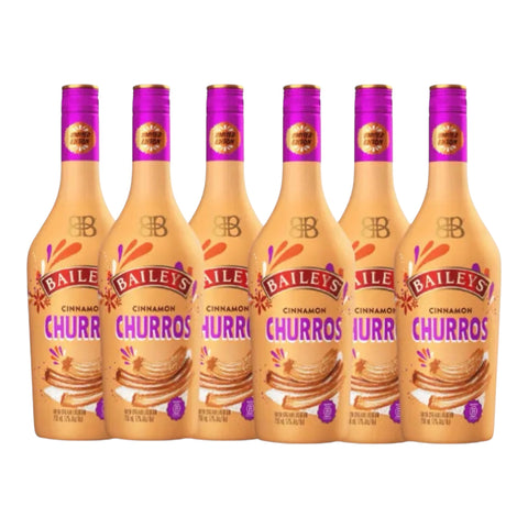 Bailey's Cinnamon Churros Irish Cream Liqueur 750ml Bundle 6-Pack
