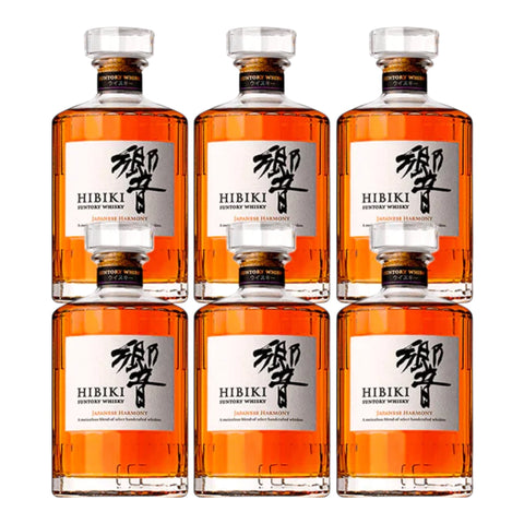 Hibiki Japanese Harmony Blended Whisky 750ml Bundle 6-Pack