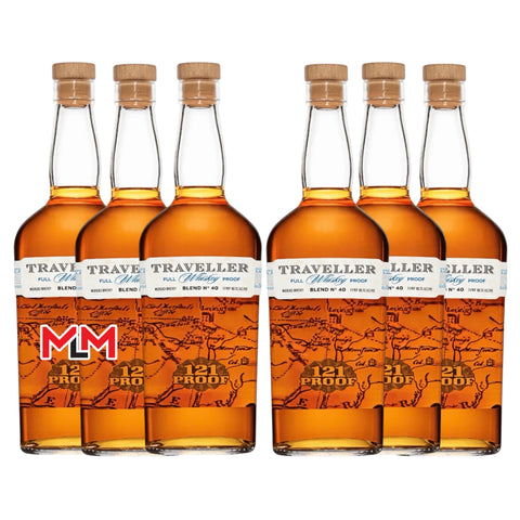 Traveller Full Proof (121 Proof) Whiskey Bundle (6 Bottles)