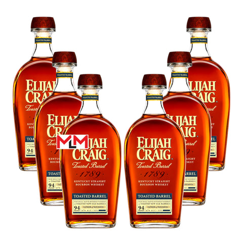 Elijah Craig Toasted Barrel Kentucky Bourbon Bundle (6 Bottles)