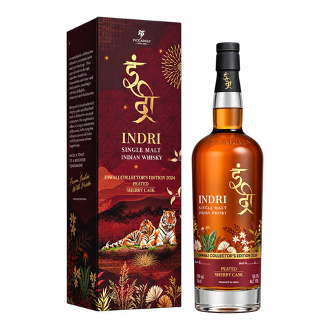 Indri Diwali 2024 Collector’s Edition Peated PX Sherry Cask Finish Whisky