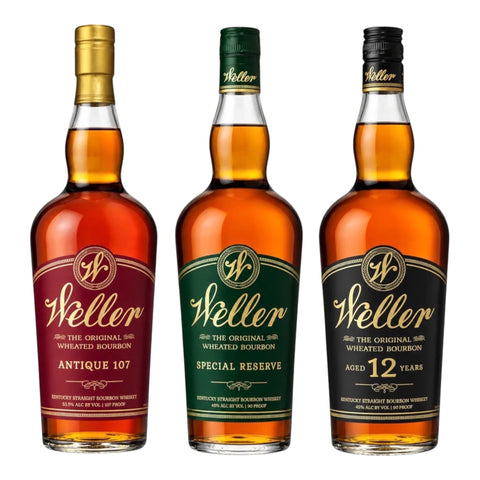 Weller Antique 107 Bourbon, Special Reserve & 12 Year Bundle