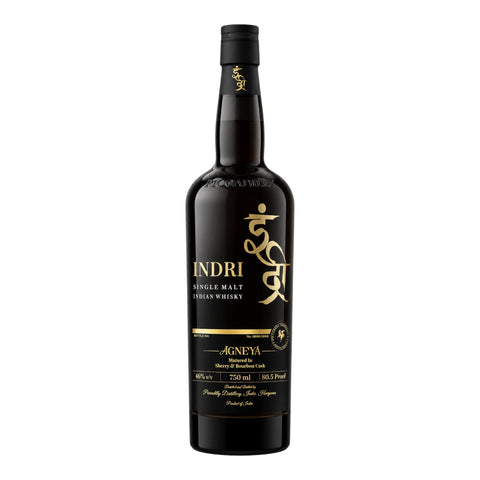 Indri Agneya Single Malt Indian Whiskey 750ml