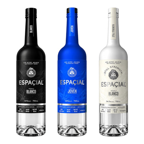 Espacial Blanco, Joven, Still Strength Tequila 750ml Bundle 3-Pack