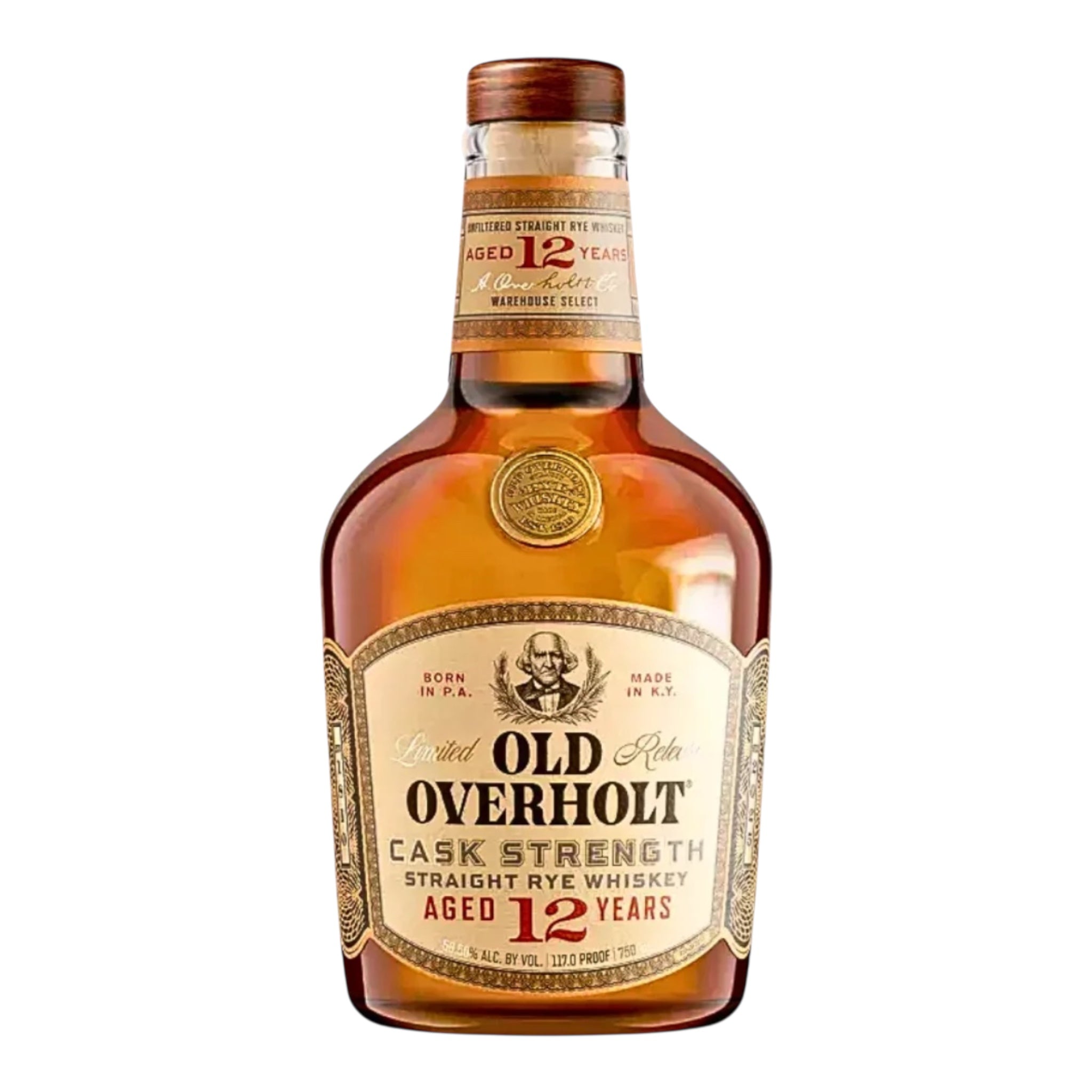 Old Overholt 12 Year Cask Strength Rye 2025 Release 117 Proof – Mira ...
