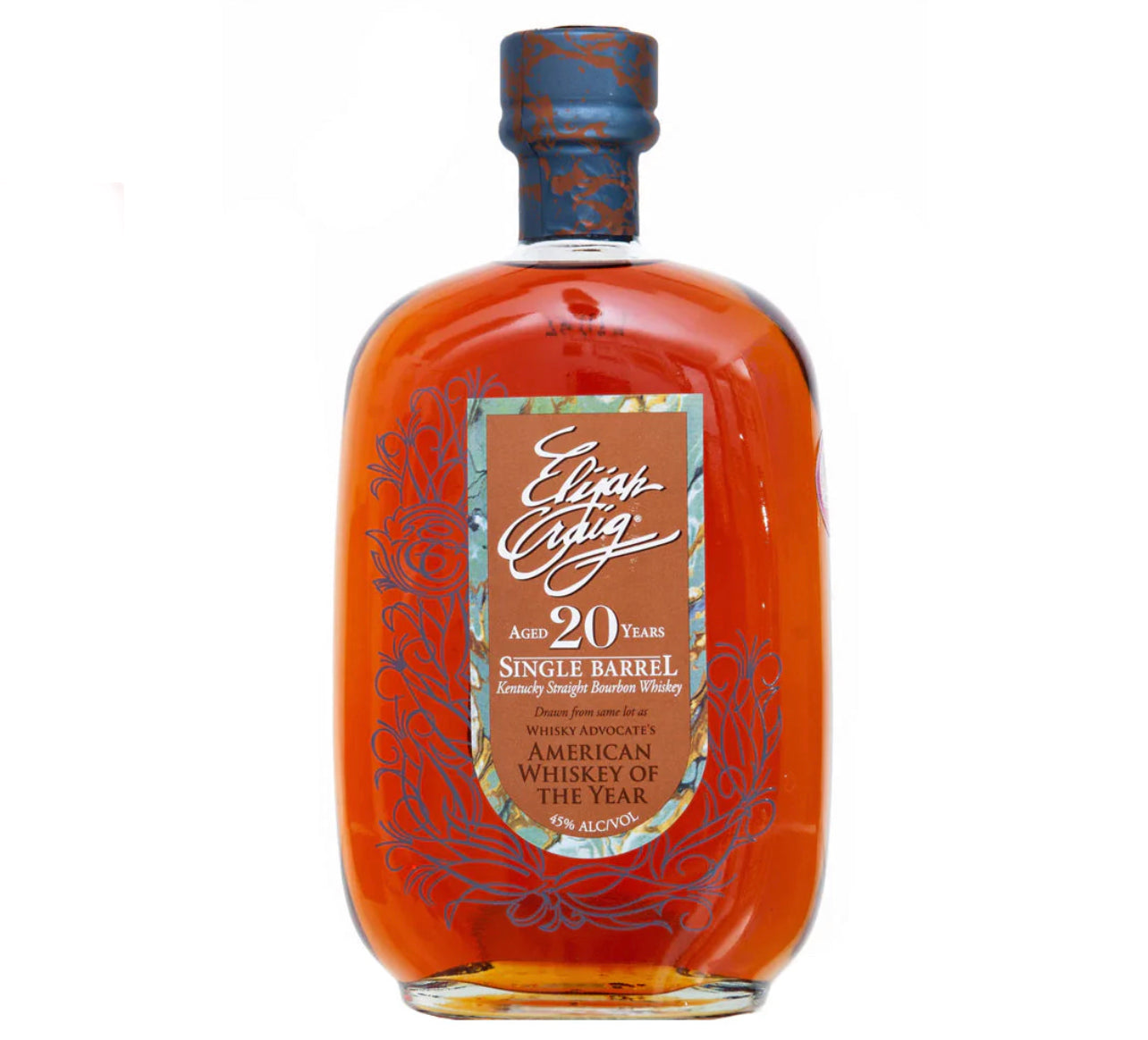 Elijah Craig Batch 20 Year Old Single Barrel Script Bottles – Mira Loma ...